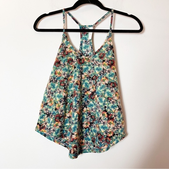 Lush Watercolor Swing Racerback Camisole Tank Size Small - Picture 1 of 7